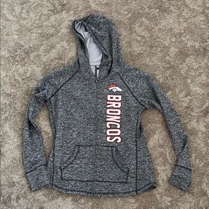 Women’s Denver broncos zip up jacket.